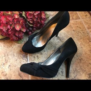 Black Suede Guess Heels